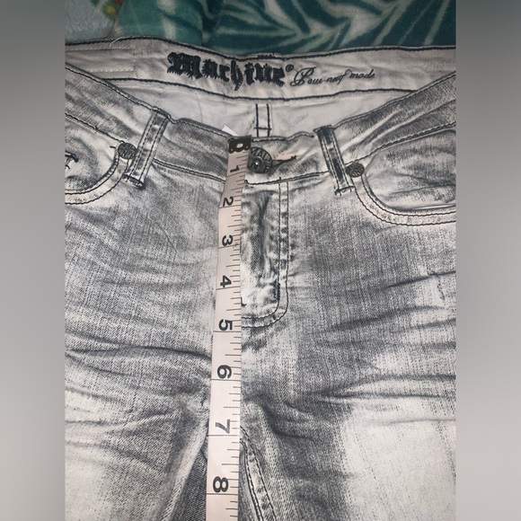 NWT Machine lowrise distressed skinny jeans Women’s size 9 light grey - Picture 8 of 8